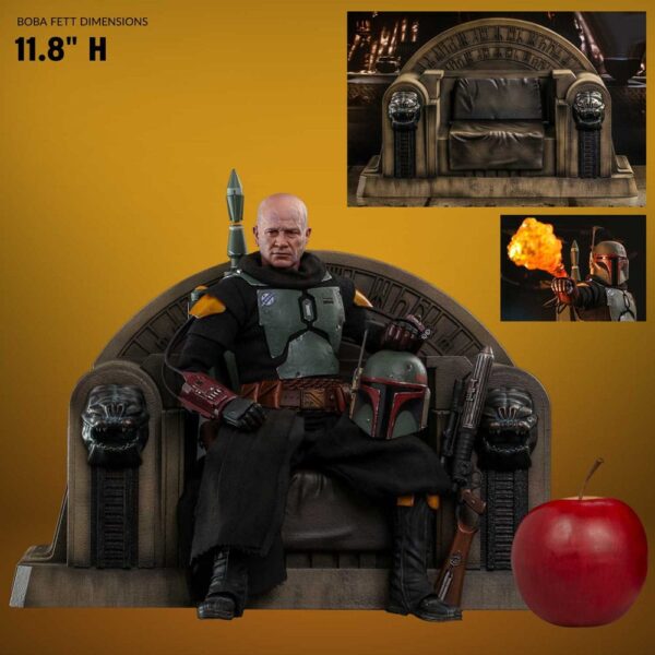 Star Wars: The Mandalorian Akció Figura 1/6 Boba Fett Repaint Armor and Throne Special Edition 30 cm Star Wars: The Mandalorian Akció Figura 1/6 Boba Fett Repaint Armor and Throne Special Edition 30 cm