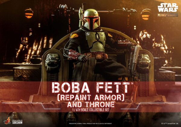 Star Wars: The Mandalorian Akció Figura 1/6 Boba Fett Repaint Armor and Throne Special Edition 30 cm Star Wars: The Mandalorian Akció Figura 1/6 Boba Fett Repaint Armor and Throne Special Edition 30 cm
