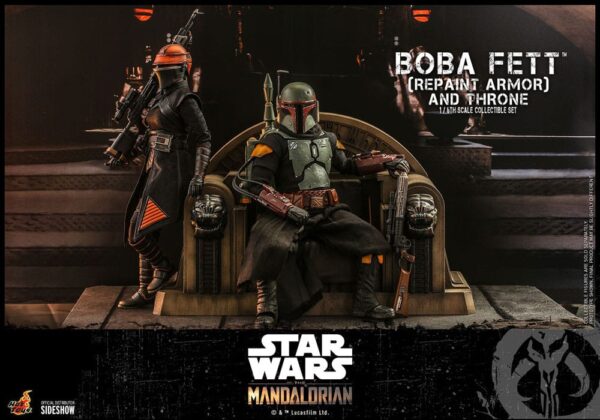 Star Wars: The Mandalorian Akció Figura 1/6 Boba Fett Repaint Armor and Throne Special Edition 30 cm Star Wars: The Mandalorian Akció Figura 1/6 Boba Fett Repaint Armor and Throne Special Edition 30 cm