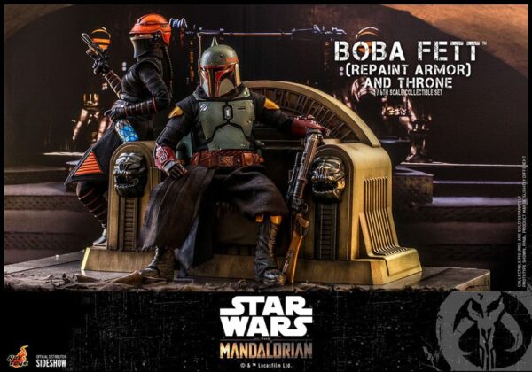 Star Wars: The Mandalorian Akció Figura 1/6 Boba Fett Repaint Armor and Throne Special Edition 30 cm Star Wars: The Mandalorian Akció Figura 1/6 Boba Fett Repaint Armor and Throne Special Edition 30 cm