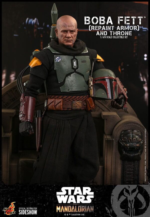 Star Wars: The Mandalorian Akció Figura 1/6 Boba Fett Repaint Armor and Throne Special Edition 30 cm Star Wars: The Mandalorian Akció Figura 1/6 Boba Fett Repaint Armor and Throne Special Edition 30 cm
