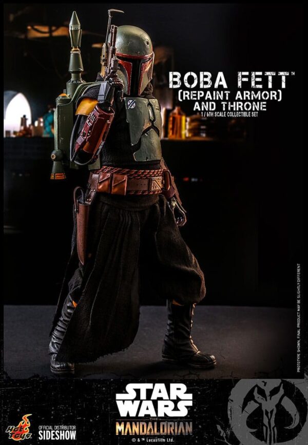 Star Wars: The Mandalorian Akció Figura 1/6 Boba Fett Repaint Armor and Throne Special Edition 30 cm Star Wars: The Mandalorian Akció Figura 1/6 Boba Fett Repaint Armor and Throne Special Edition 30 cm