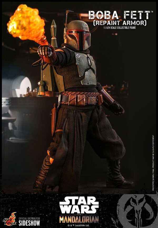 Star Wars The Mandalorian Akció Figura 1/6 Boba Fett (Repaint Armor) 30 cm