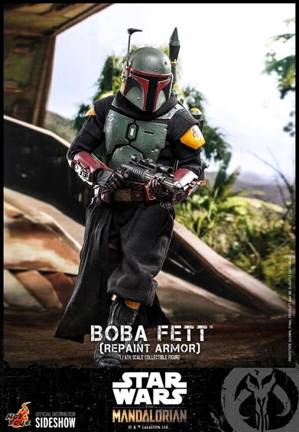Star Wars The Mandalorian Akció Figura 1/6 Boba Fett (Repaint Armor) 30 cm