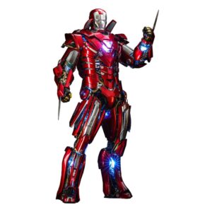 Iron Man 3 Movie Masterpiece Akció Figura 1/6 Silver Centurion (Armor Suit Up Version) 32 cm