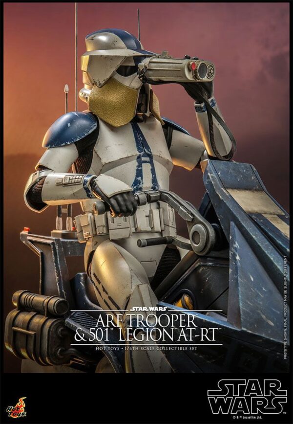 Star Wars The Clone Wars Akció Figura 1/6 ARF Trooper & 501st Legion AT-RT 30 cm