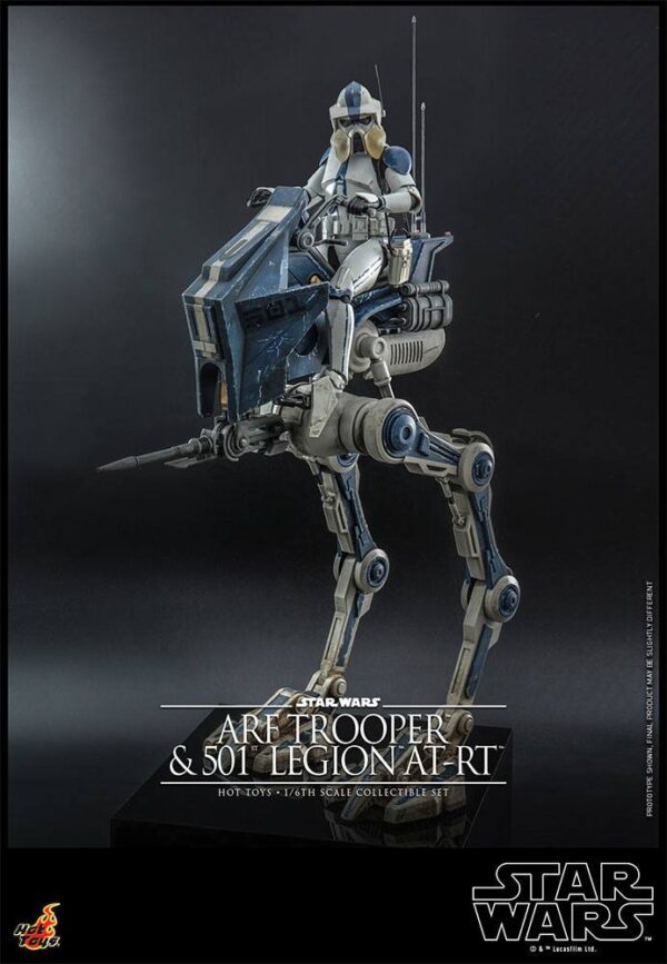 Star Wars The Clone Wars Akció Figura 1/6 ARF Trooper & 501st Legion AT-RT 30 cm