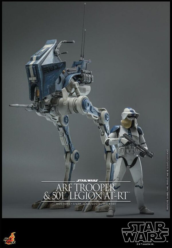 Star Wars The Clone Wars Akció Figura 1/6 ARF Trooper & 501st Legion AT-RT 30 cm