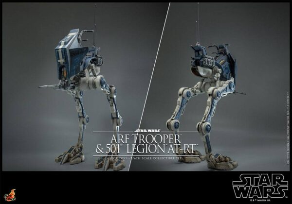Star Wars The Clone Wars Akció Figura 1/6 ARF Trooper & 501st Legion AT-RT 30 cm