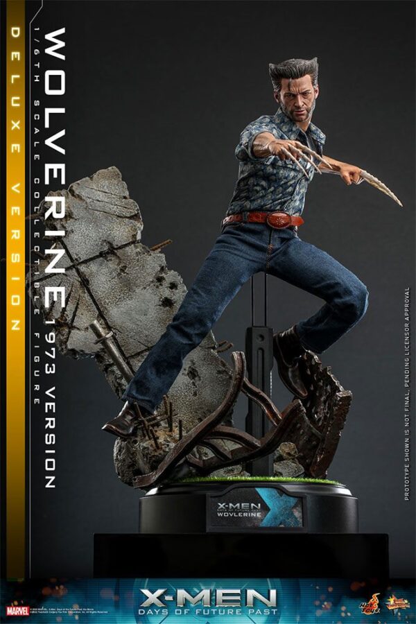 X-Men Days of Future Past Movie Masterpiece Akció Figura 1/6 Wolverine (1973 Version) Deluxe Version 30 cm