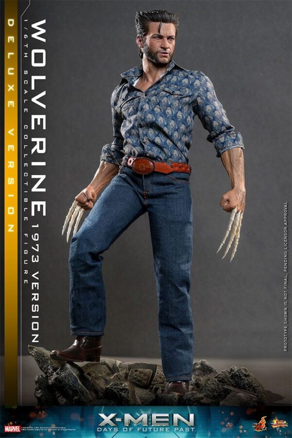 X-Men Days of Future Past Movie Masterpiece Akció Figura 1/6 Wolverine (1973 Version) Deluxe Version 30 cm