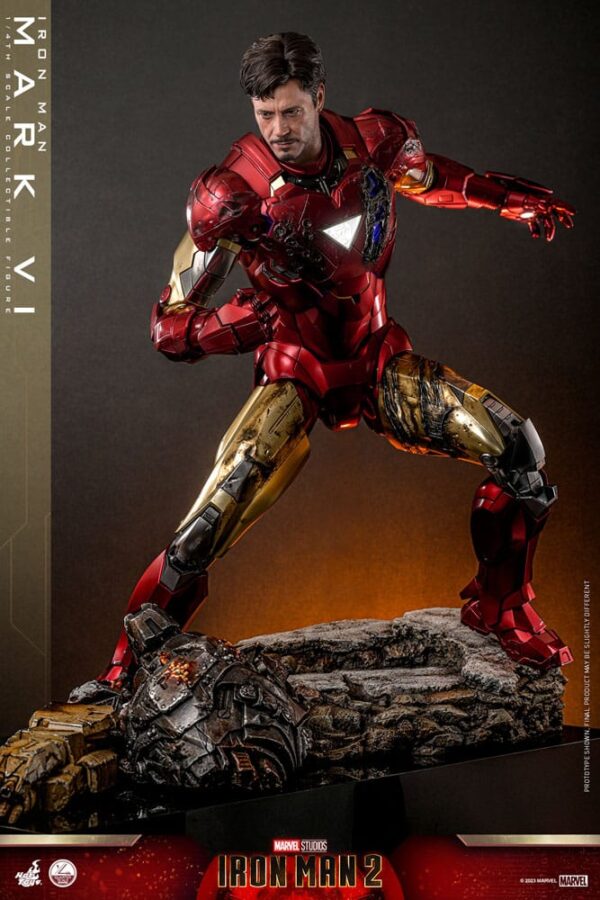 Iron Man 2 Akció Figura 1/4 Iron Man Mark VI 48 cm