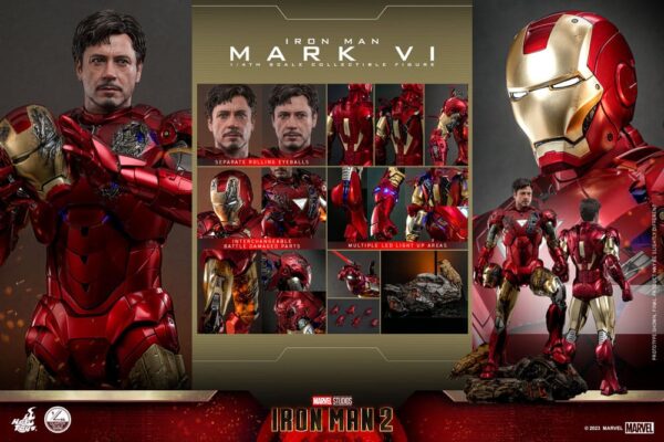 Iron Man 2 Akció Figura 1/4 Iron Man Mark VI 48 cm