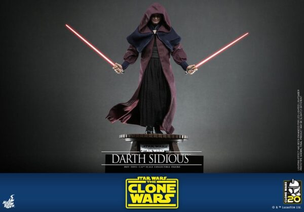 Star Wars: The Clone Wars Akció Figura 1/6 Darth Sidious 29 cm