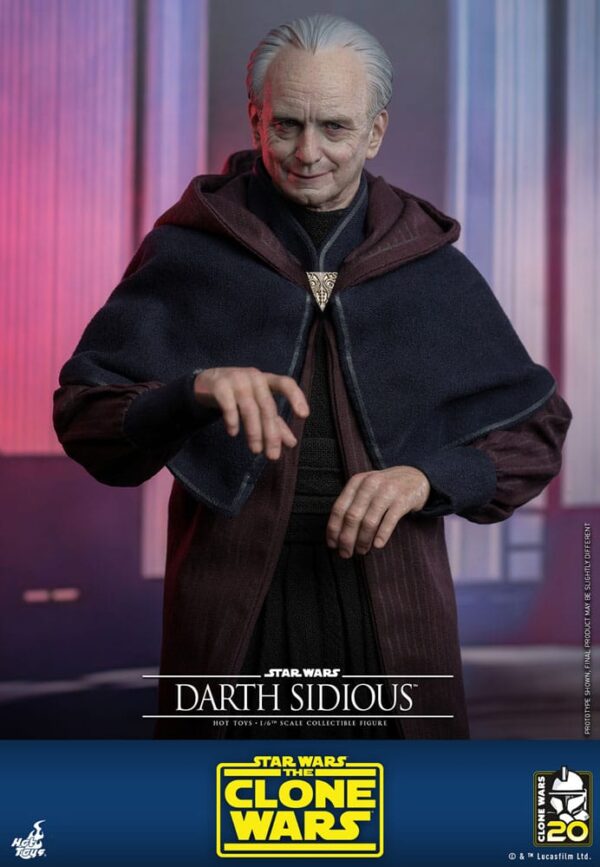 Star Wars: The Clone Wars Akció Figura 1/6 Darth Sidious 29 cm