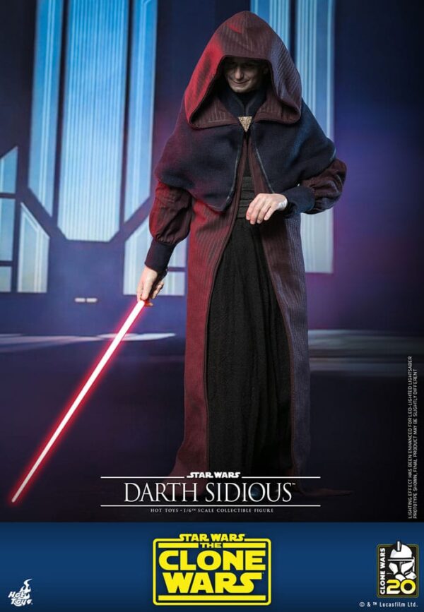 Star Wars: The Clone Wars Akció Figura 1/6 Darth Sidious 29 cm