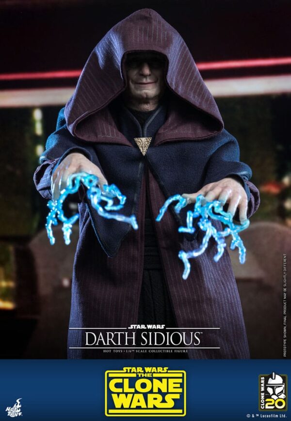 Star Wars: The Clone Wars Akció Figura 1/6 Darth Sidious 29 cm