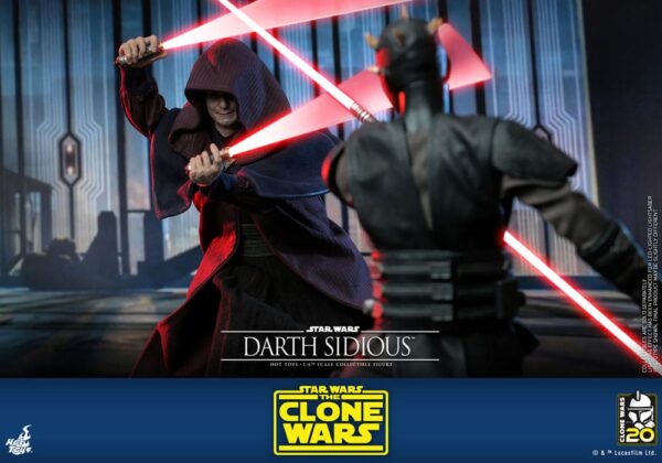 Star Wars: The Clone Wars Akció Figura 1/6 Darth Sidious 29 cm
