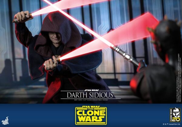 Star Wars: The Clone Wars Akció Figura 1/6 Darth Sidious 29 cm