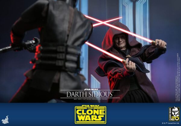 Star Wars: The Clone Wars Akció Figura 1/6 Darth Sidious 29 cm