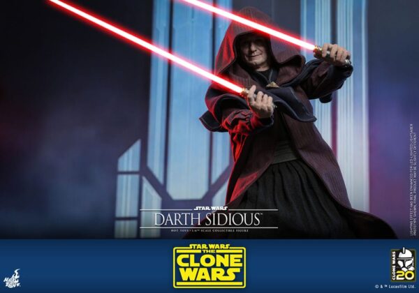 Star Wars: The Clone Wars Akció Figura 1/6 Darth Sidious 29 cm