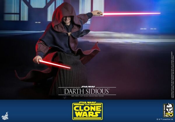 Star Wars: The Clone Wars Akció Figura 1/6 Darth Sidious 29 cm