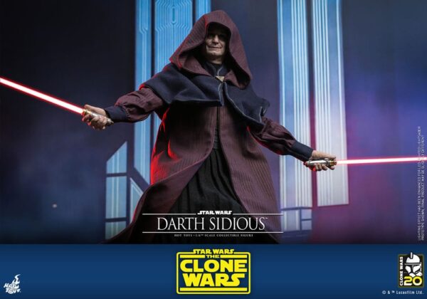 Star Wars: The Clone Wars Akció Figura 1/6 Darth Sidious 29 cm
