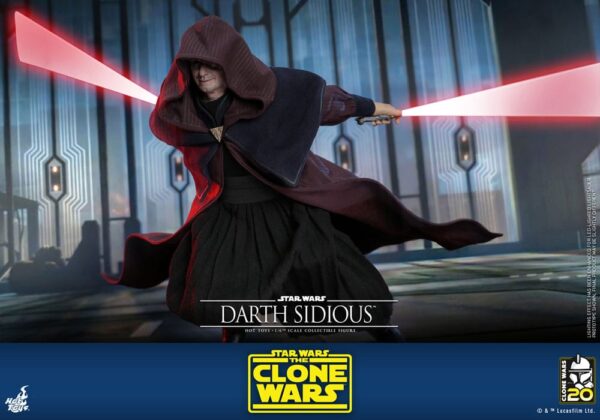 Star Wars: The Clone Wars Akció Figura 1/6 Darth Sidious 29 cm