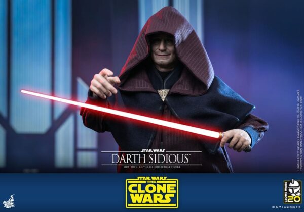 Star Wars: The Clone Wars Akció Figura 1/6 Darth Sidious 29 cm