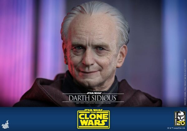 Star Wars: The Clone Wars Akció Figura 1/6 Darth Sidious 29 cm