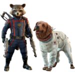 Guardians of the Galaxy Vol. 3 Movie Masterpiece Akció Figuran 1/6 Rocket & Cosmo 16 cm
