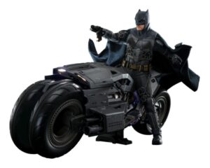 The Flash Movie Masterpiece Akció Figura wih Jármű 1/6 Batman & Batcycle Set 30 cm