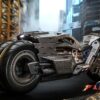 The Flash Movie Masterpiece Akció Figura wih Jármű 1/6 Batman & Batcycle Set 30 cm