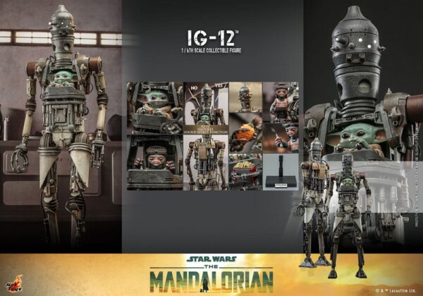 Star Wars: The Mandalorian Akció Figura 1/6 IG-12 36 cm Star Wars: The Mandalorian Akció Figura 1/6 IG-12 36 cm