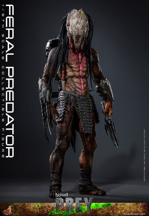 Prey Akció Figura 1/6 Feral Predator 37 cm