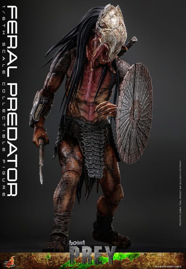 Prey Akció Figura 1/6 Feral Predator 37 cm
