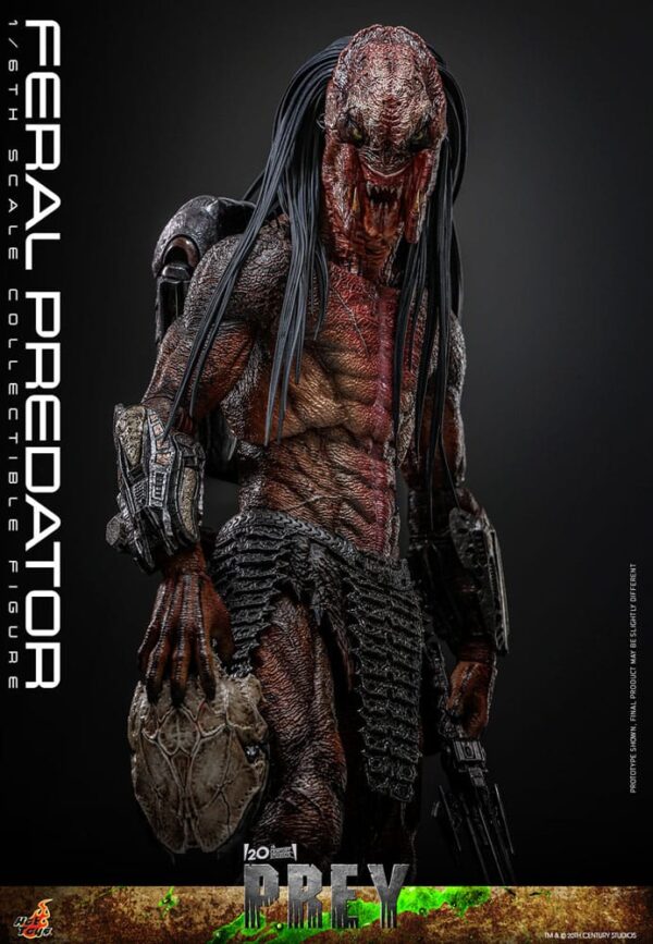 Prey Akció Figura 1/6 Feral Predator 37 cm