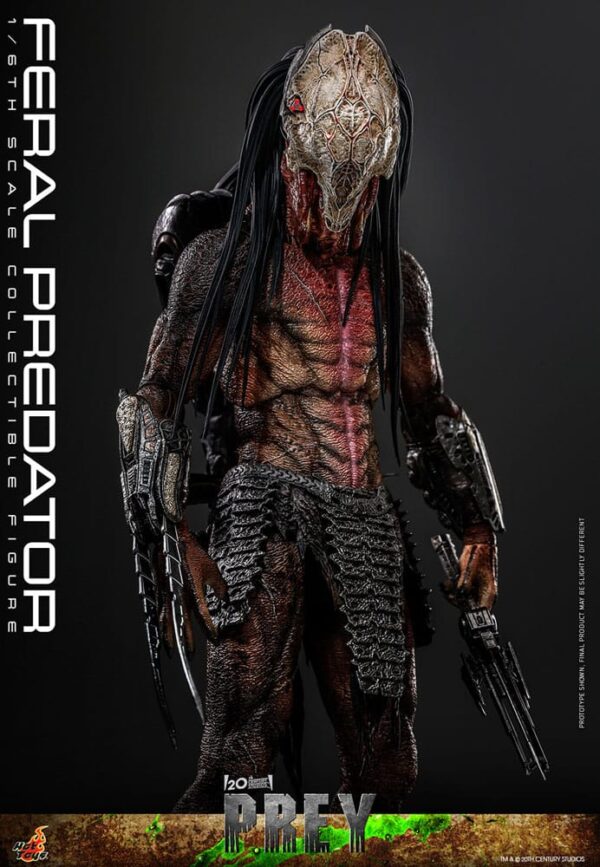 Prey Akció Figura 1/6 Feral Predator 37 cm