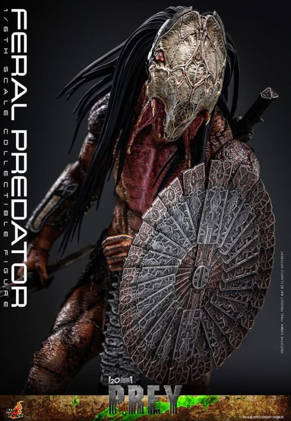 Prey Akció Figura 1/6 Feral Predator 37 cm