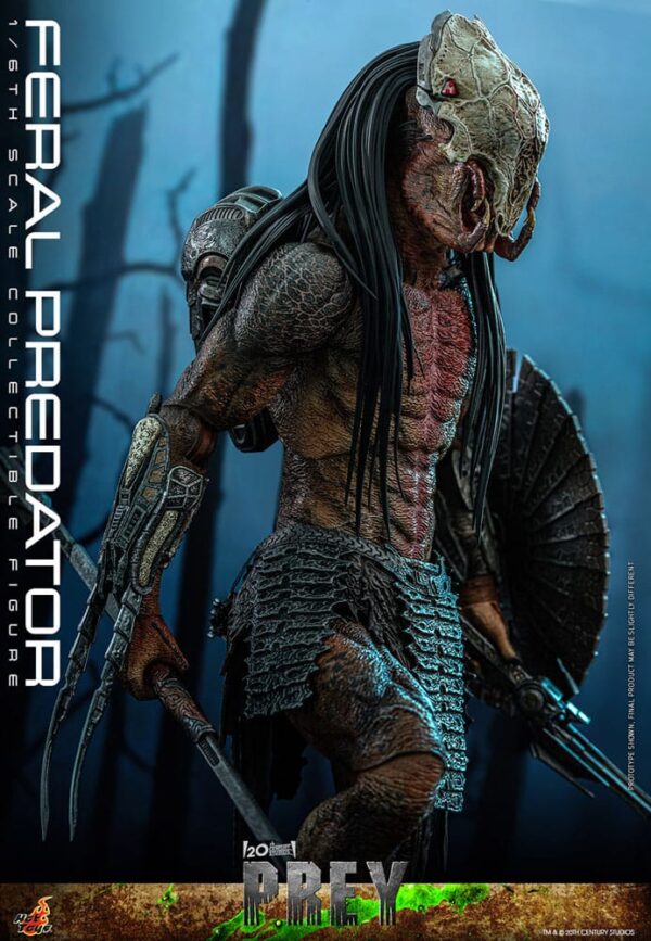 Prey Akció Figura 1/6 Feral Predator 37 cm