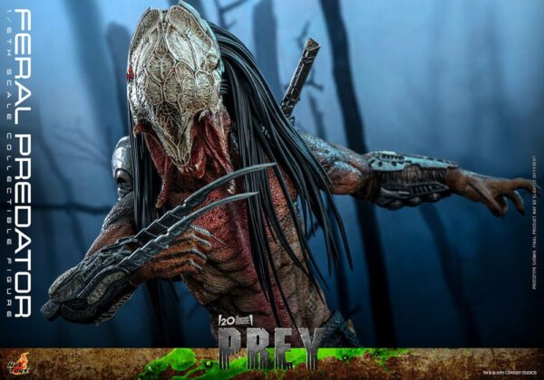 Prey Akció Figura 1/6 Feral Predator 37 cm