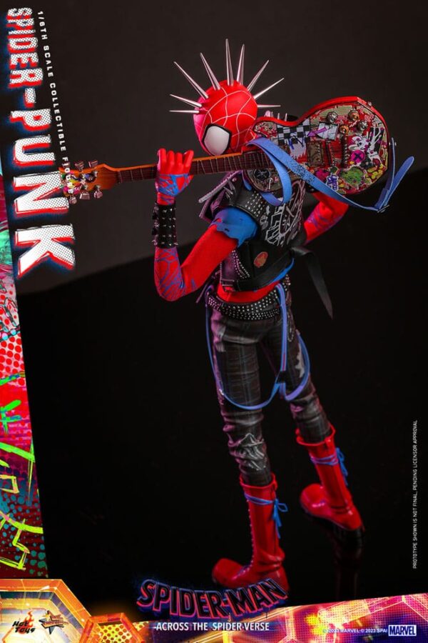 Spider-Man: Across the Spider-Verse Movie Masterpiece Akció Figura 1/6 Spider-Punk 32 cm