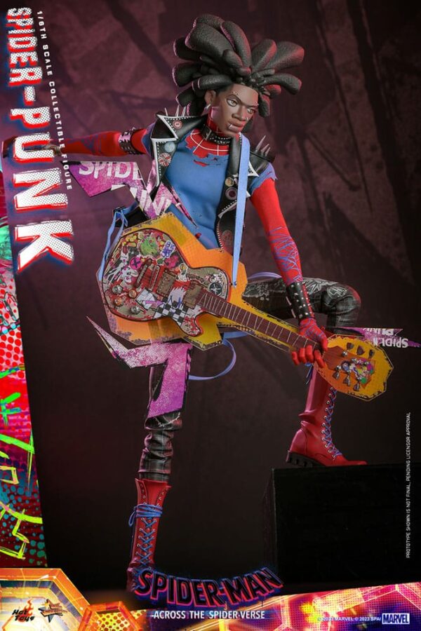 Spider-Man: Across the Spider-Verse Movie Masterpiece Akció Figura 1/6 Spider-Punk 32 cm