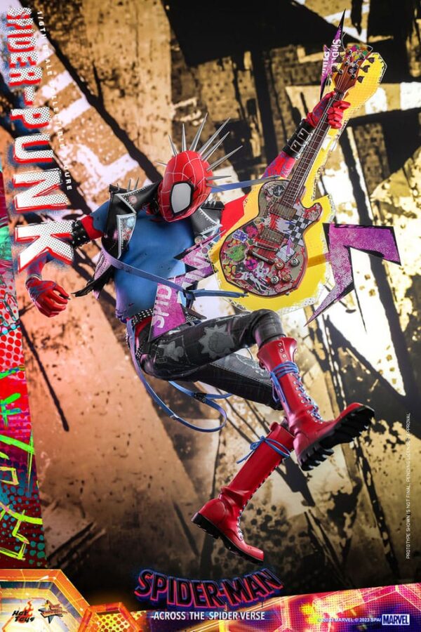 Spider-Man: Across the Spider-Verse Movie Masterpiece Akció Figura 1/6 Spider-Punk 32 cm