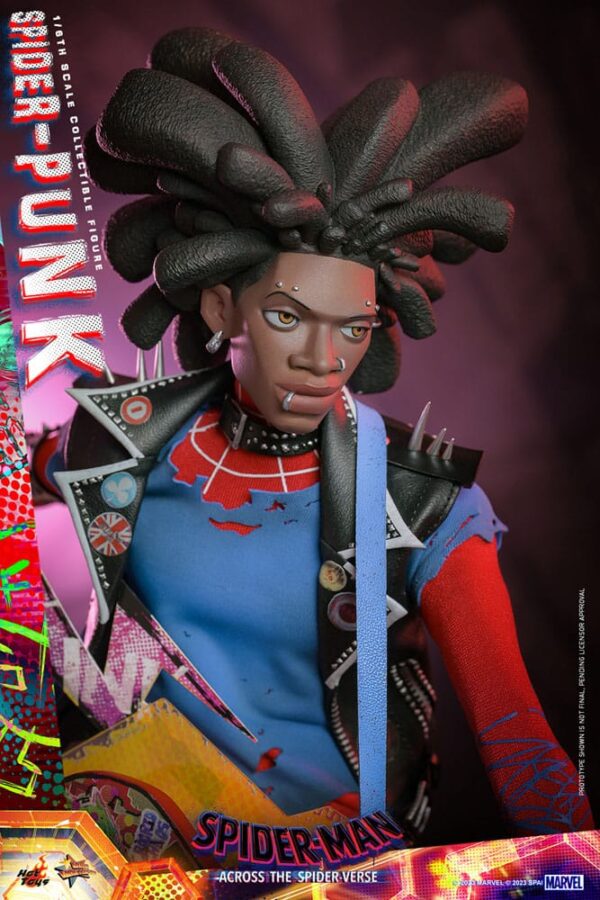 Spider-Man: Across the Spider-Verse Movie Masterpiece Akció Figura 1/6 Spider-Punk 32 cm