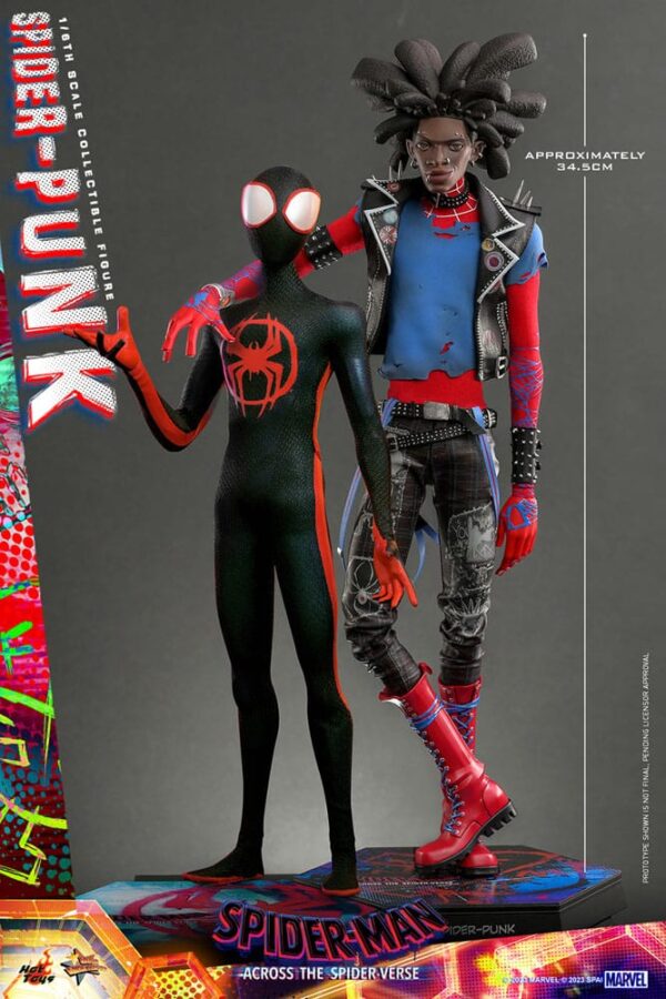 Spider-Man: Across the Spider-Verse Movie Masterpiece Akció Figura 1/6 Spider-Punk 32 cm