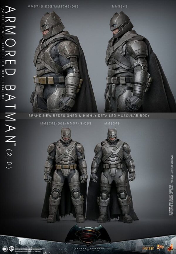 Batman v Superman: Dawn of Justice Movie Masterpiece Akció Figura 1/6 Armored Batman 2.0 33 cm Batman v Superman: Dawn of Justice Movie Masterpiece Akció Figura 1/6 Armored Batman 2.0 33 cm