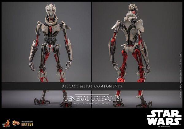 Star Wars Movie Masterpiece Diecast Akció Figura 1/6 General Grievous 42 cm