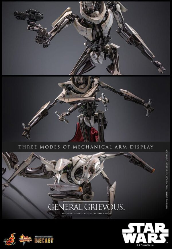 Star Wars Movie Masterpiece Diecast Akció Figura 1/6 General Grievous 42 cm