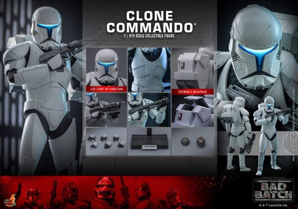 Star Wars: The Bad Batch Akció Figura 1/6 Clone Commando 30 cm Star Wars: The Bad Batch Akció Figura 1/6 Clone Commando 30 cm